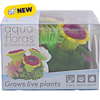 Penn Plax Tide & Treasure Aqua-Floras Blooming Flowers Grows LIVE Plants