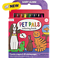 OOLY Carry Along! Coloring Book and Crayon Set - Pet Pals