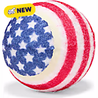 Petco American Flag Tennis Ball Dog Toy