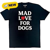 Zanden Mad Love For Dogs Adult Unisex T-Shirt