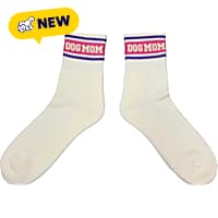 Zanden Striped Dog Mom Crew Socks