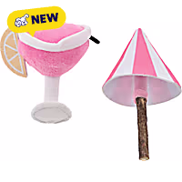 Max & Marlow Martini and Umbrella Cat Plush Toy