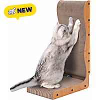 Happy & Polly L-Shape Double-Sided Cardboard Cat Scratcher