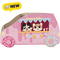 Happy & Polly Donut Car Cat Scratcher