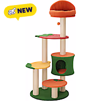 Happy & Polly Fruit World Plush Cat Tree