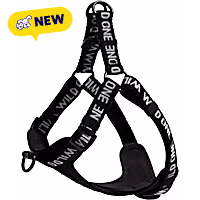Wild One Black Colorblock Step-In Dog Harness