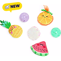 Petco Fruit Plush & Ball Cat Toy Variety Multipack