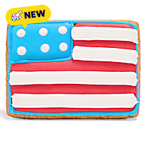 Petco Cinnamon Flavor American Flag Hand-Decorated Dog Treats
