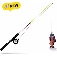 Petco Salmon Fishing Pole Interactive Teaser Cat Toy