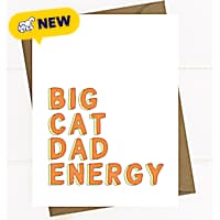Sweet Paws x Five Dot Post Big Cat Dad Energy Greeting Card
