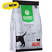 Nature's Protection Superior Care Salmon & Rice, Puppy All Sizes Dark Coat Dogs Hypoallergenic Dry Dog Food
