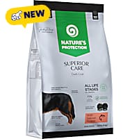 Nature's Protection Superior Care Dark Coat with Salmon & Rice, Hypoallergenic, All Sizes & Life Stages Dry Dog Food