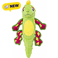 KONG Tropics Rattlez Iguana Dog Toy