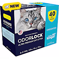 OdorLock Unscented Clumping Clay Cat Litter Box