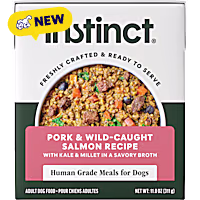 Instinct Freshly Crafted Meals Pork & Wild-Caught Salmon Recipe Dog Food