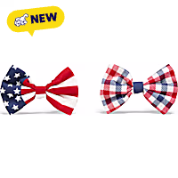 Petco Americana Red White & Blue Pet Bowtie Pack