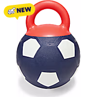 Petco Red White & Blue Soccer Ball with Handle Dog Toy