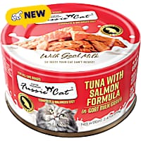 Fussie Cat Premium Tuna w/Salmon in Goat Milk Cat Food