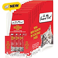 Fussie Cat Premium Tuna w/Salmon in Goat Milk Puree Cat Treats
