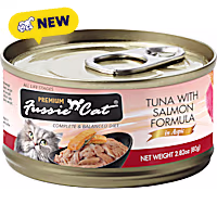 Fussie Cat Premium Tuna with Salmon Formula in Aspic Cat Food
