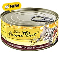 Fussie Cat Super Premium Chicken with Chicken Liver Formula in Pumpkin Soup Cat Food