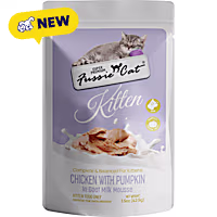 Fussie Cat Pouch Chicken with Pumpkin in Goat Milk Mousse Kitten Food