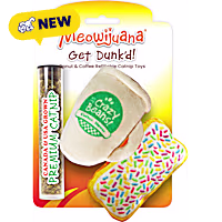 Meowijuana Get Dunk'd Coffee & Donut 2-fer Cat Toy