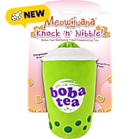 Meowijuana Knock 'n' Nibble Boba Tea Treat Dispensing Cat Toy