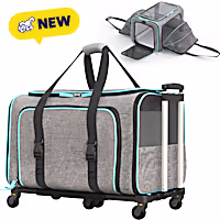 Katziela Rolling Rover Airline Approved Bag Dog & Cat Carrier