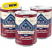 Blue Buffalo Homestyle Recipe Beef Dinner Chicken Recipe Wet Adult Dog Food