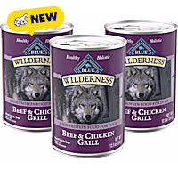Blue Buffalo Wilderness Beef & Chicken Grill Grain-Free Canned Dog Food