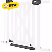 UniPaws 30" H Barn Door Dog Gate with Bottom Kick Plate