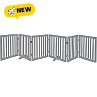 UniPaws 24" H Free Standing Pet Gate with Supporting Feet