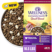 Wellness Complete Health+ Small Breed Deboned Turkey & Oatmeal Recipe with Freeze-Dried Wellbites Adult Dry Dog Food
