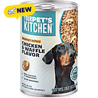 Your Pet's Kitchen Made in The USA with Real Chicken & Waffle Recipe Wet Dog Food