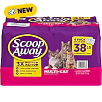 Scoop Away Multi Cat Litter with Meadow Fresh Scent Clumping Litter Locks in Liquid and Odor on Contact