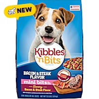 Kibbles 'n Bits Mini Bits Small Breed Savory Bacon & Steak Flavor Dry Dog Food