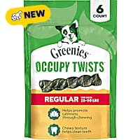 Greenies Occupy Twists Regular Size Chicken Flavor Natural Dog Treats
