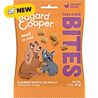 Edgard & Cooper Take a Bow Bites, Low-Calorie Training, Small Size, Chicken Recipe Treats for Dog