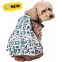Pet Posse Ruffle Green Floral Dress for Dogs