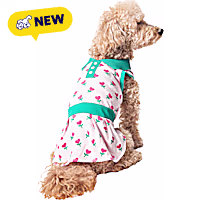 Original Penguin Cotton Pink Floral Tennis Dress for Dogs