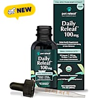 Pet Releaf USDA Organic Daily Releaf Hemp Oil 100mg for Dogs