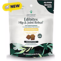 Pet Releaf Travel Size Hip & Joint Peanut Butter & Banana Edibites for Dogs