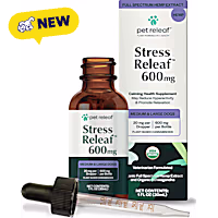 Pet Releaf USDA Organic Stress Releaf Hemp Oil 600mg for Dogs