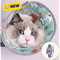 PawsPik Light Blue Adjustable Dog & Cat Recovery Soft-Cone