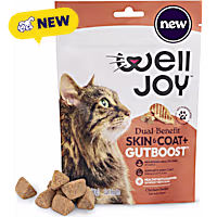 WellJoy Dual-Benefit Skin & Coat+ GutBoost Cat Treats