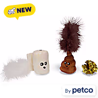 Leaps & Bounds Toilet Toys 3-Piece Cat Toy Set