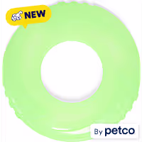 Leaps & Bounds Green Glow in the Dark Disc Flyer Dog Toy
