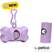 YOULY Lavender Waste Bag Dispenser & 2 Roll Set for Dogs