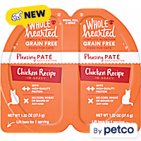 WholeHearted Grain-Free Chicken Recipe in Gravy Pate Cat Food Split Cups